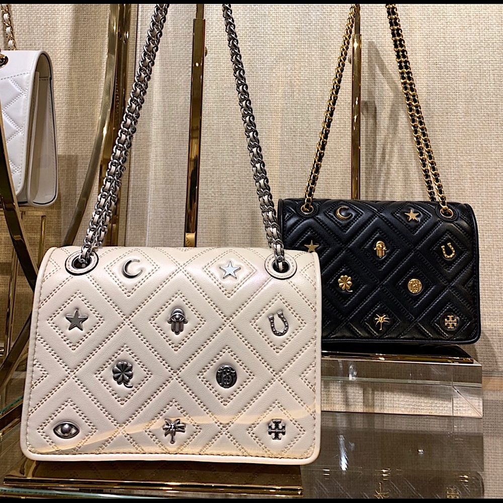 TORY BURCH FLEMING CHARM CONVERTIBLE SHOULDER BAG